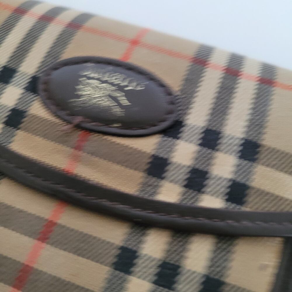 Vintage Burberrys Nova Check Bifold Wallet Coin Purse Classic Plaid Brown - Picture 14 of 14